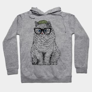 Hipster British Longhair Hoodie